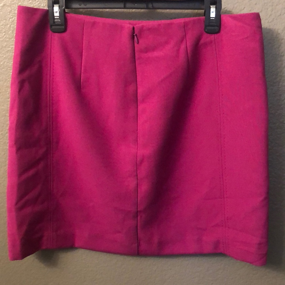 LOFT Hot Pink Mini Skirt - Picture 2 of 4